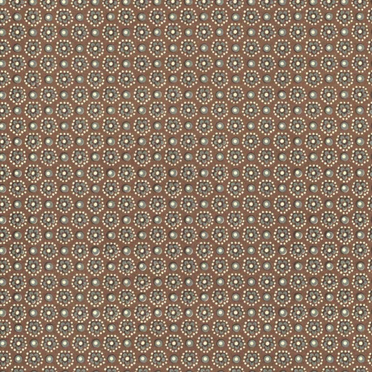 Brown and Grey Flower and Dot Print Italian Paper ~ Carta Varese Italy